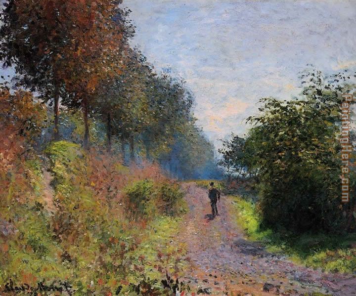 The Sheltered Path painting - Claude Monet The Sheltered Path art painting